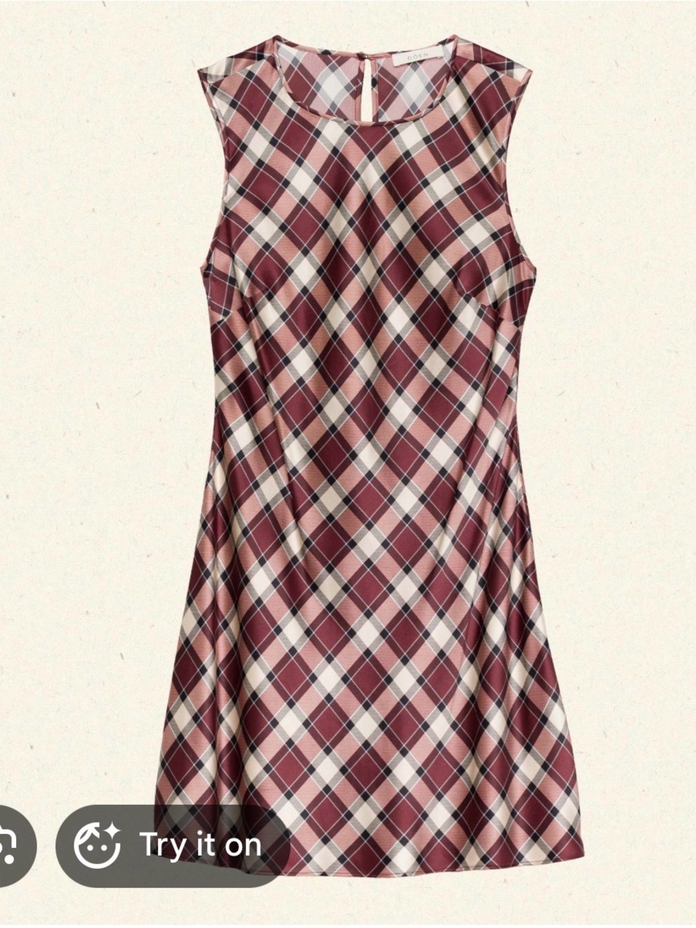 NWT DÔEN Alamere Dress Norfolk Plaid Size XL